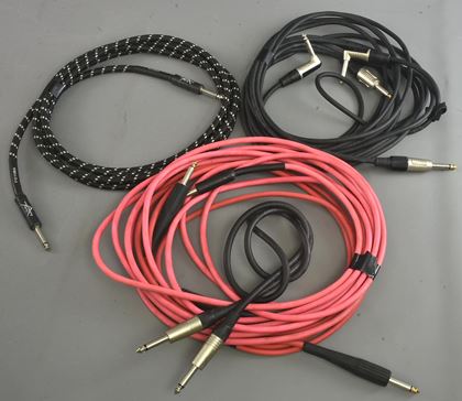 various-Mixed lot leads 1/4 in jack-other 